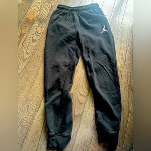 Jordan Black Jogger Sweatpants with Elastic Cuffs